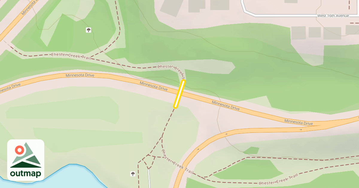 Map of Chester Creek Trail