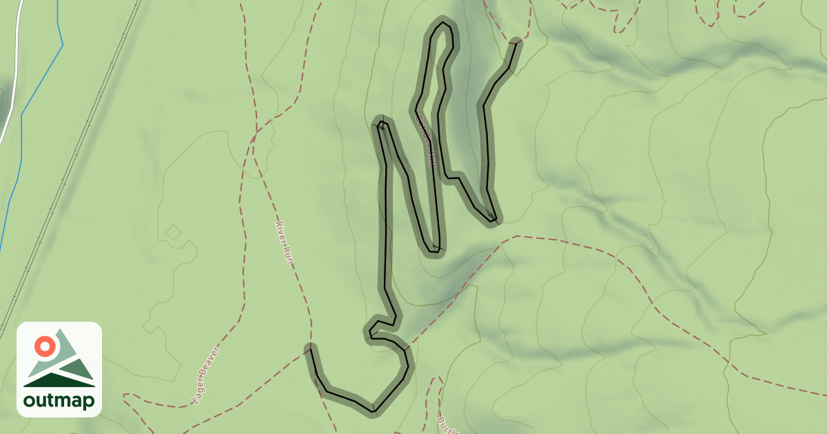 Map of Cat Box Hill