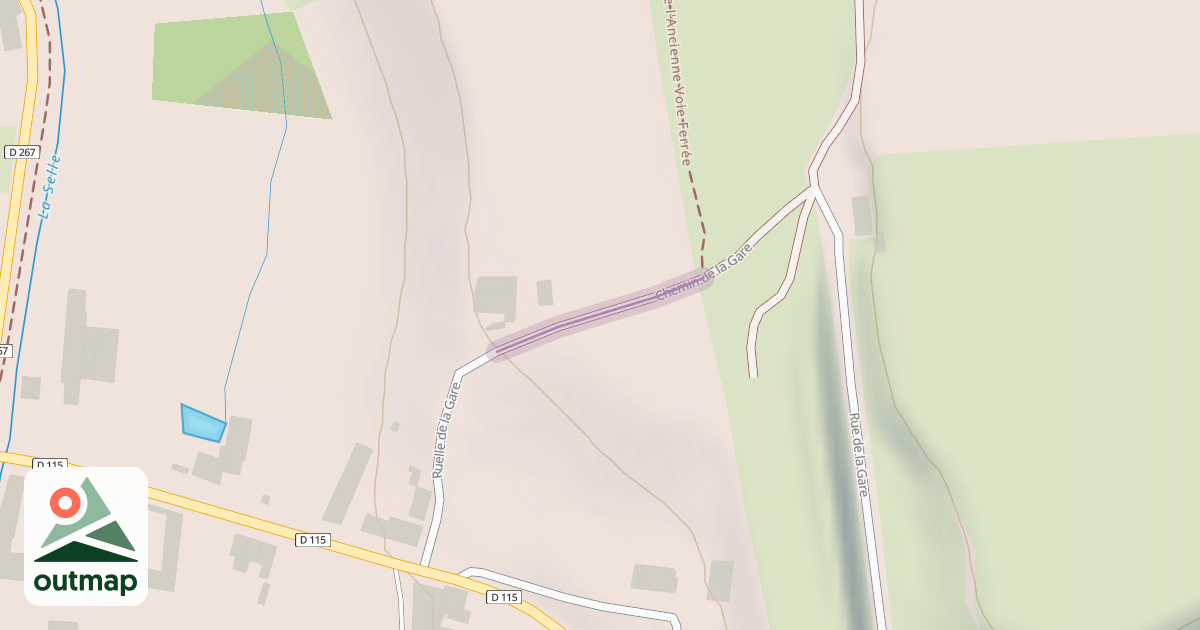 Map of Chemin de la Gare