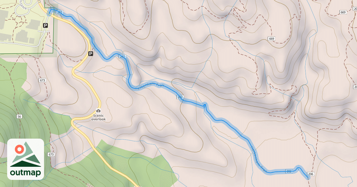 Map of Herkenham Trail