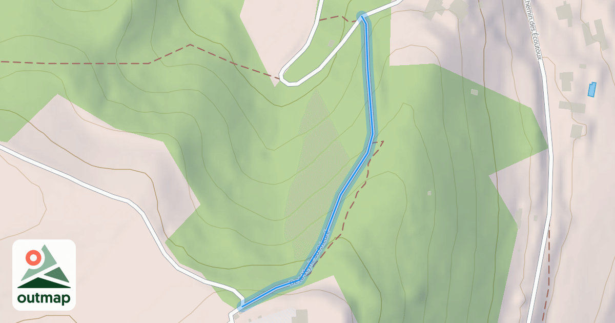 Map of De la Veyrie au Prieuré