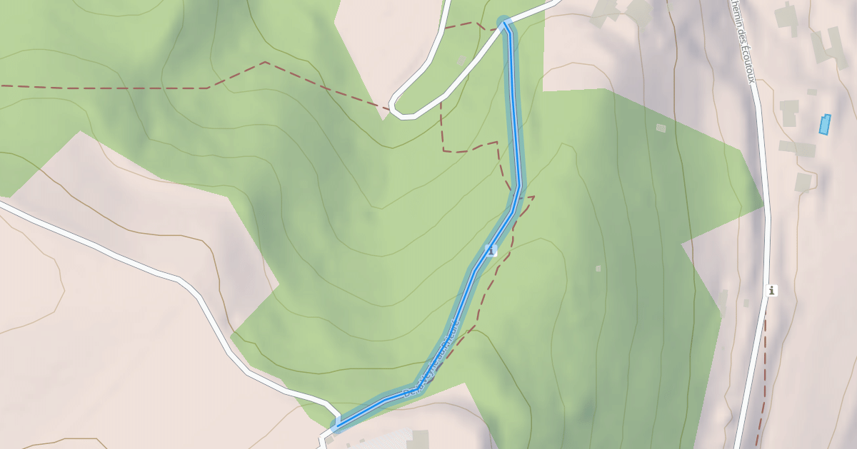 Map preview of De la Veyrie au Prieuré