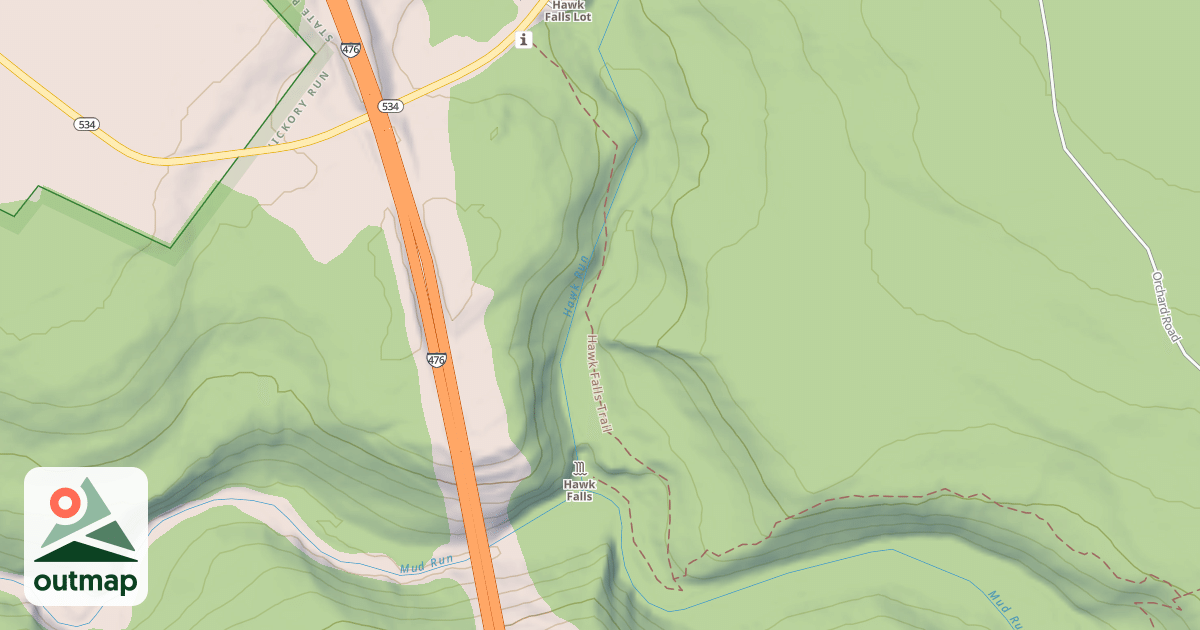 Map of Hickory Run State Park Trails