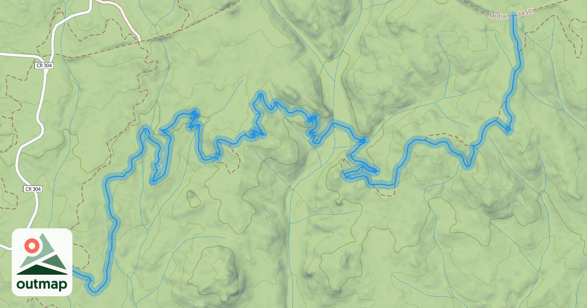 Map of Unchained Trail