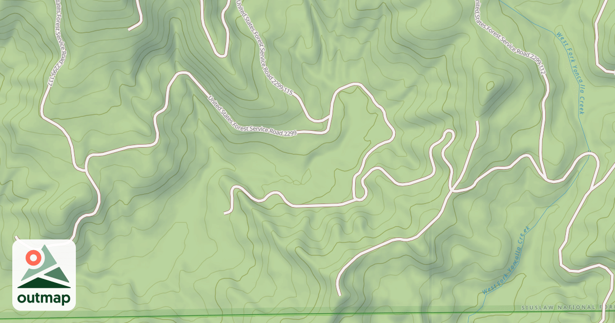 Map of DUMBELL RIDGE