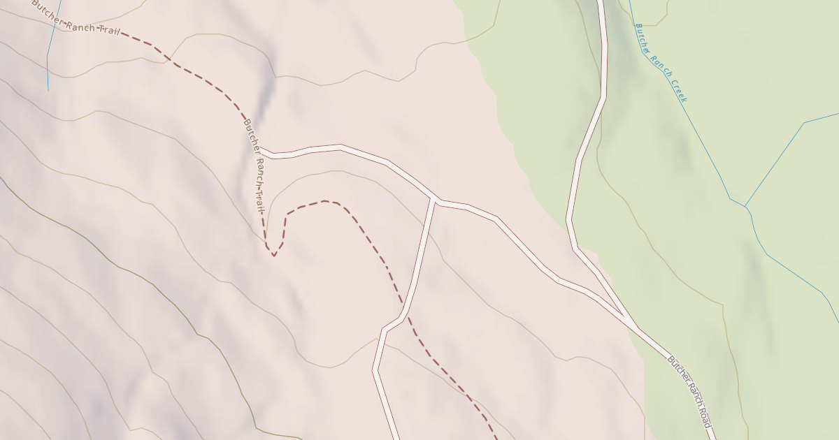 Map preview of Butcher Ranch Tie Trail