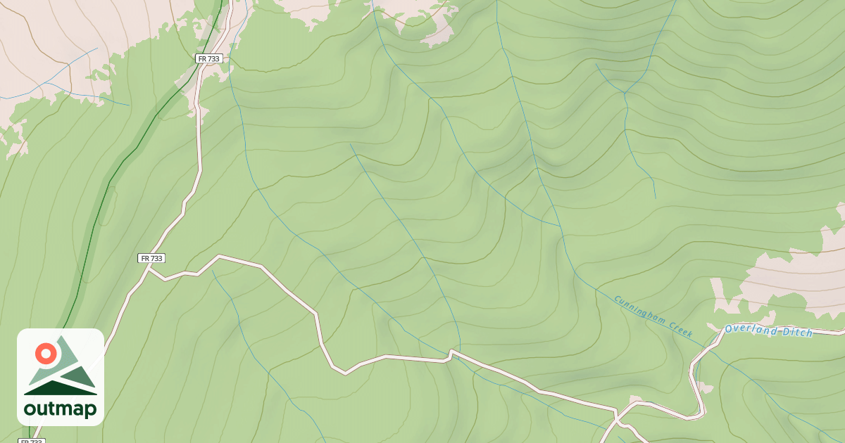 Map of Schoneman Ditch Camp