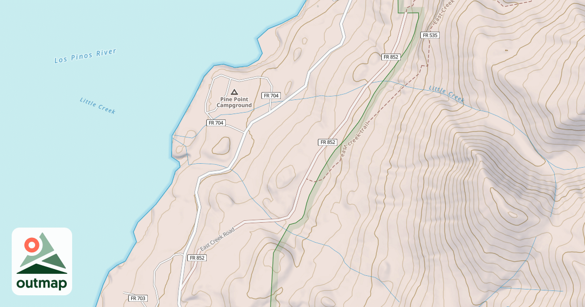 Map of EAST CRK