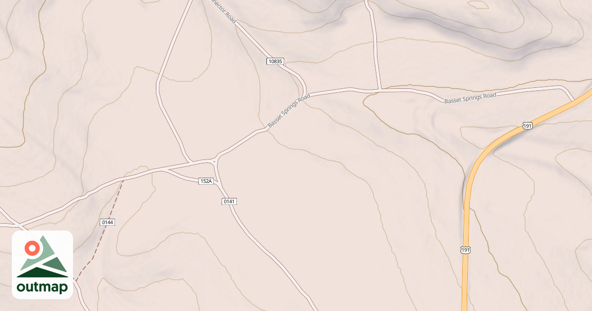 Map of BASSETT SPRINGS