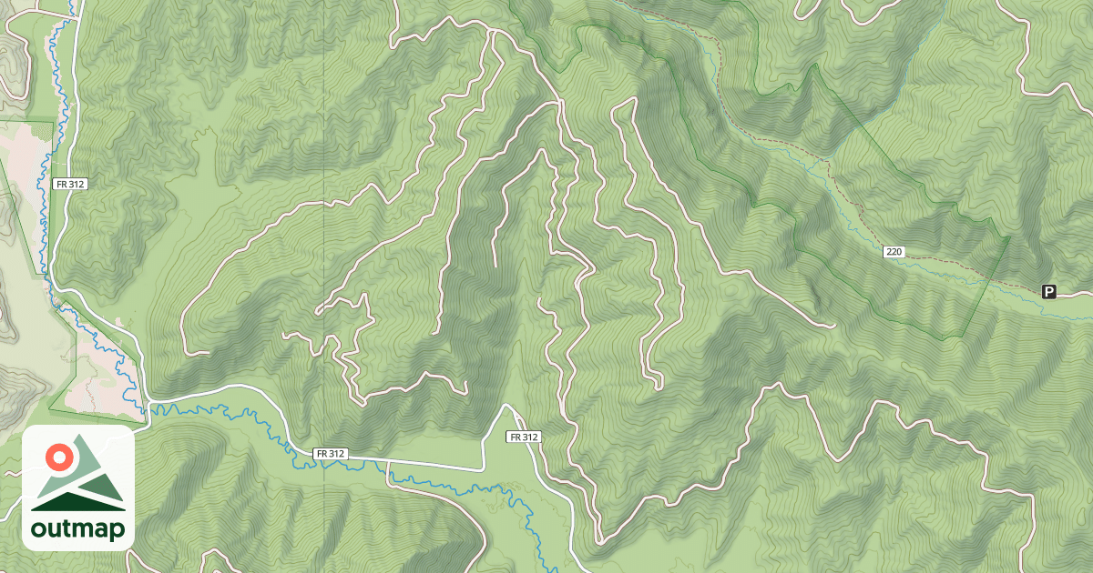 Map of BLISTER CREEK