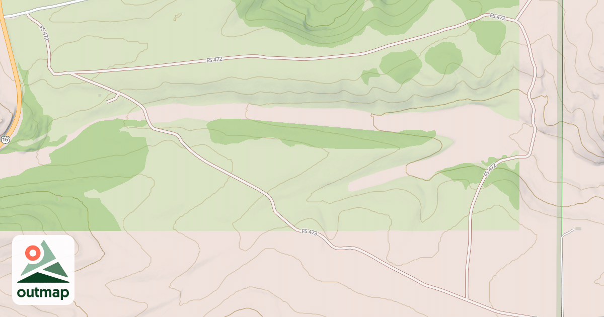 Map of MUDDY CREEK