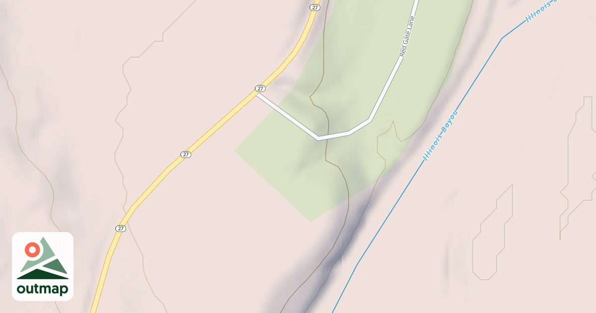 Map of BAYOU BLUFF - CAMP