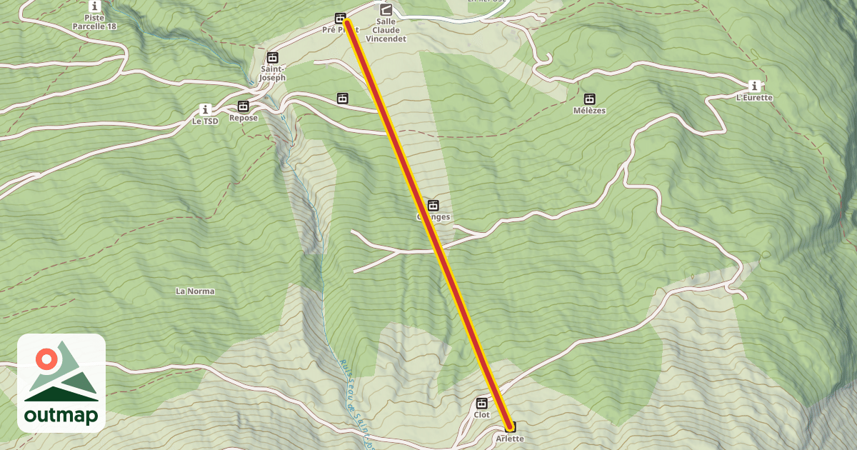 Map of Arlette