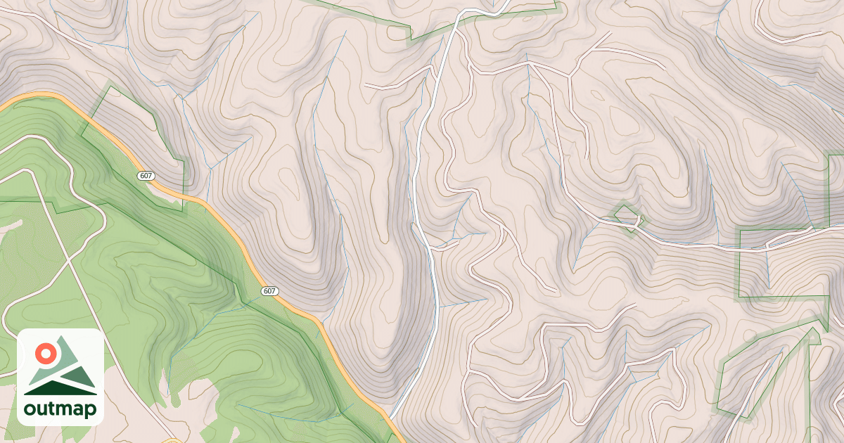 Map of Susquehannock State Forest Snowmobile Trails