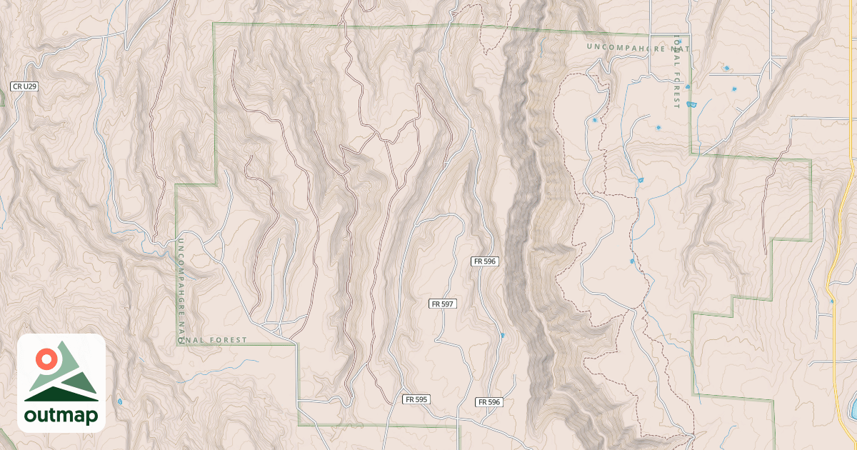 Map of MCKEE DRAW