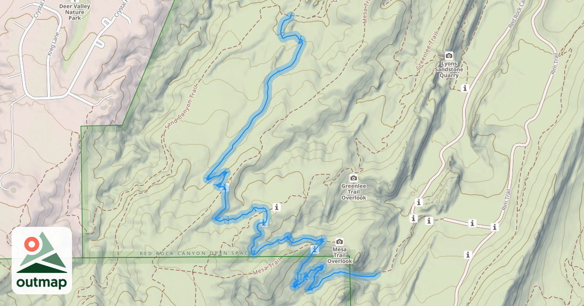 Map of Roundup Trail
