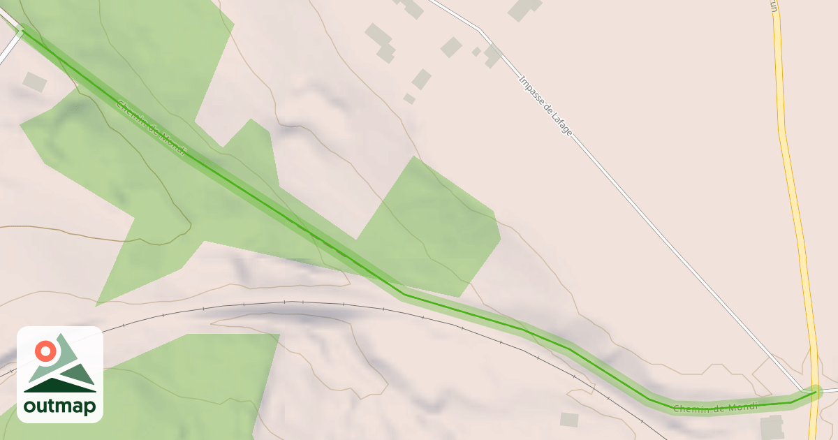 Map of Chemin de Mondi