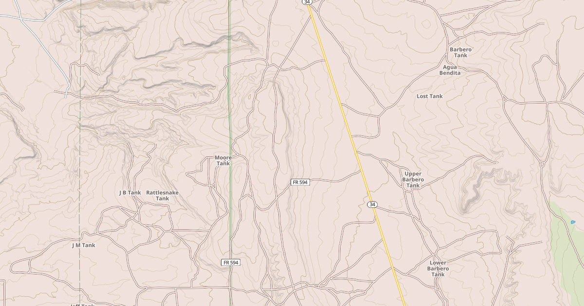 Map preview of VALLE DE LA CABRA