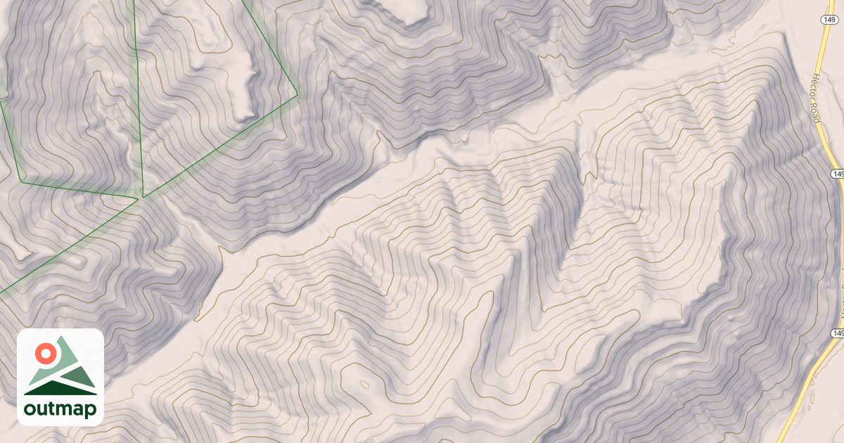 Map of LONG FORK