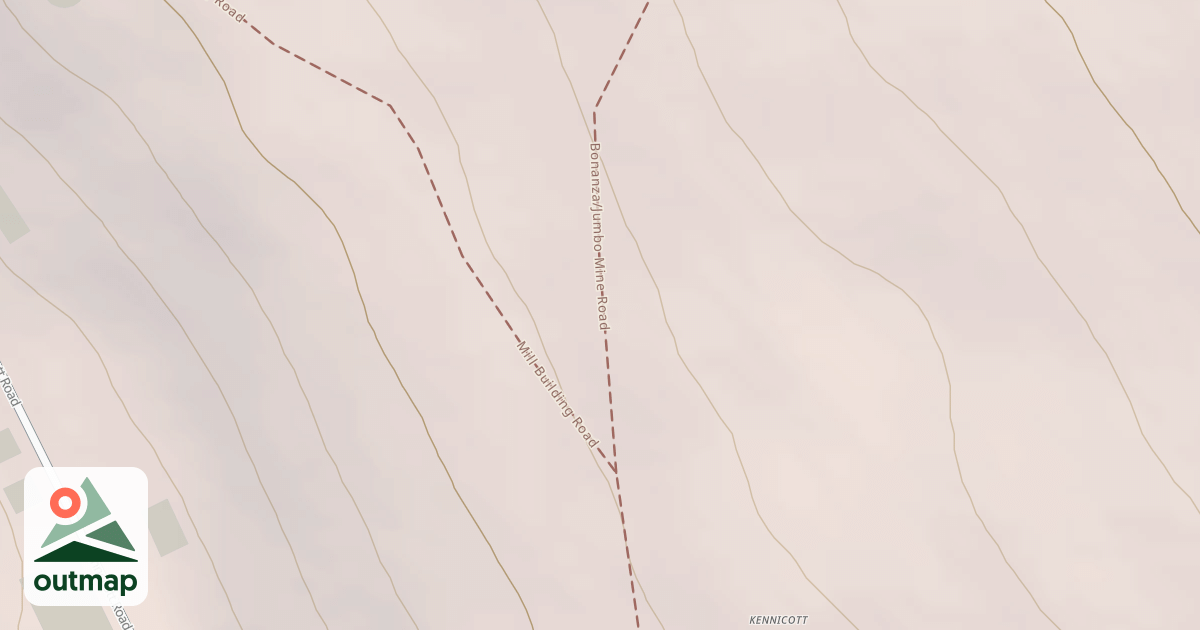 Map of Bonanza/Jumbo Mine Trail