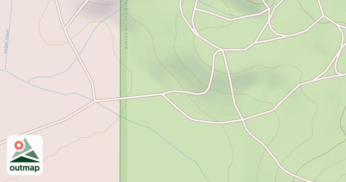 Map of BLM National GTLF Public Motorized Roads 5bcaf3f1-d272-47b4-9a32-5534470db58d