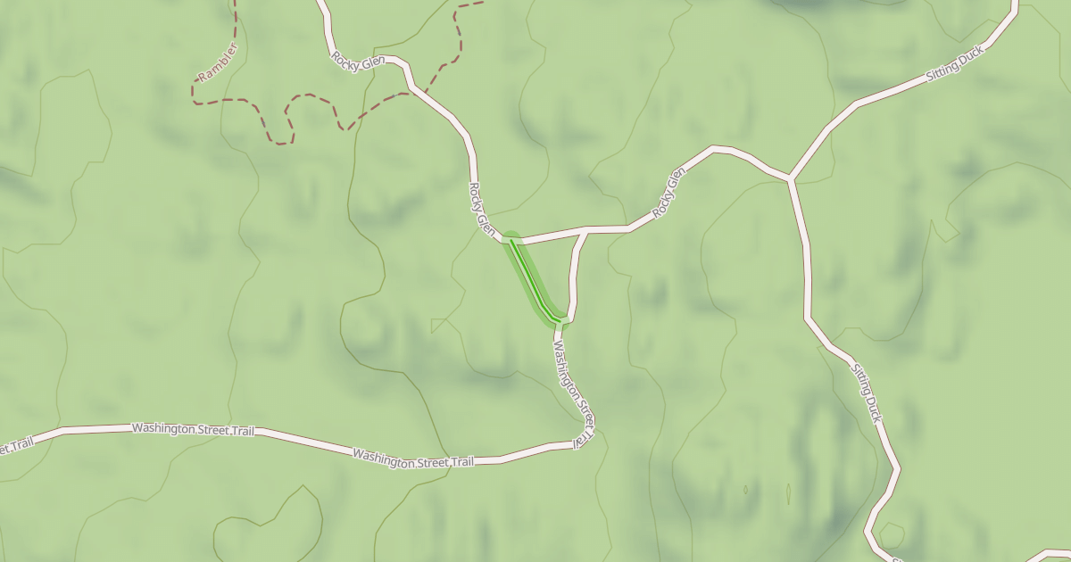 Map preview of Washington Street Trail