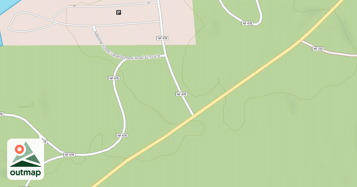 Map of CRANE PRAIRIE C.G