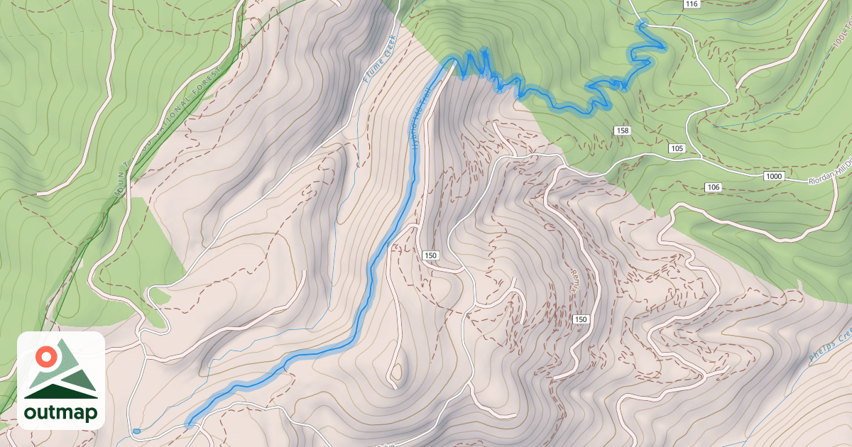 Map of Hybrid 140 Trail