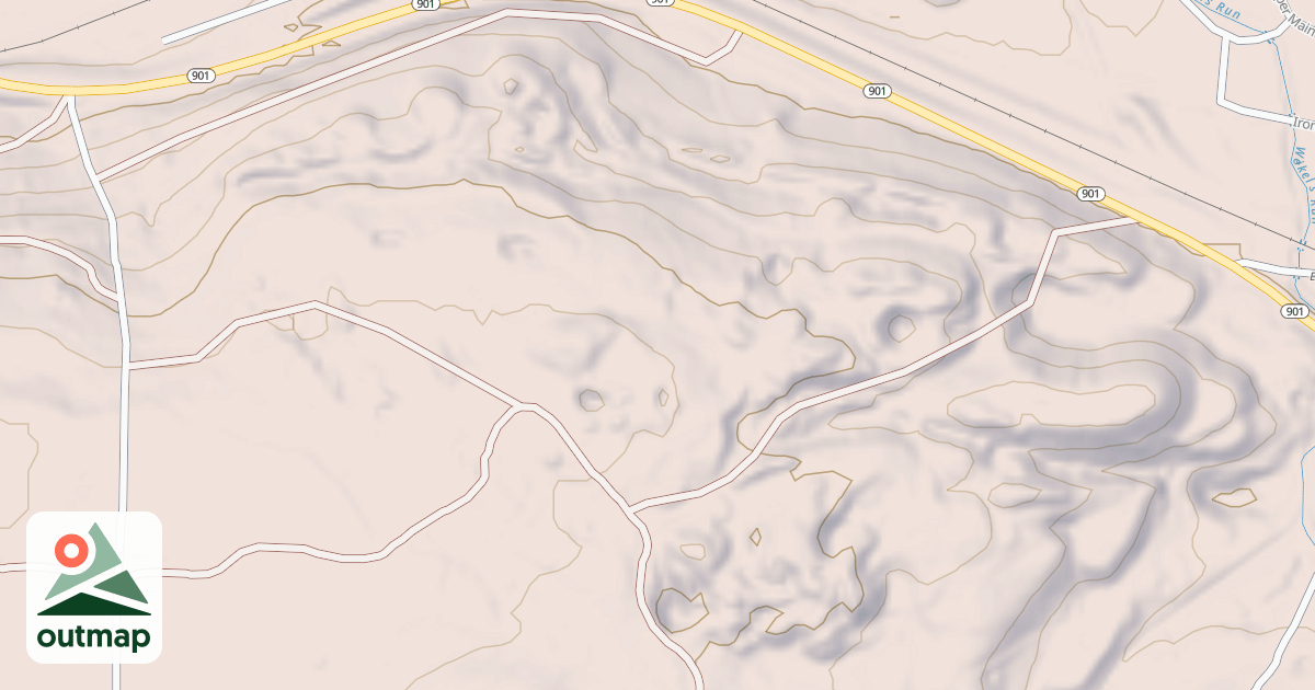 Map of Anthracite Outdoor Adventure Area Trails
