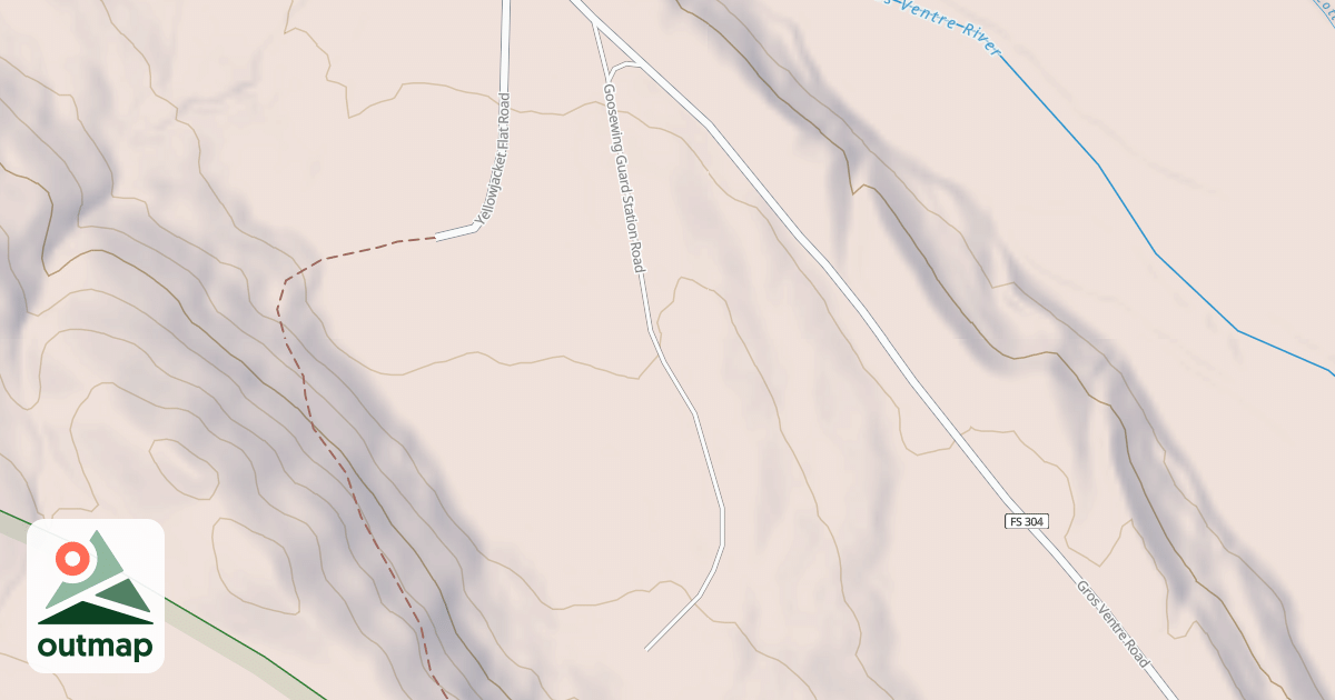 Map of GOOSEWING GUARD STATION