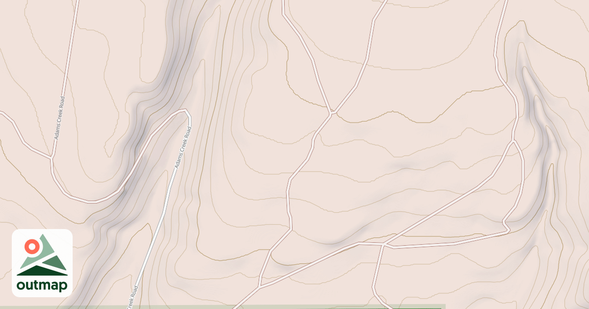 Map of ADAMS CREEK