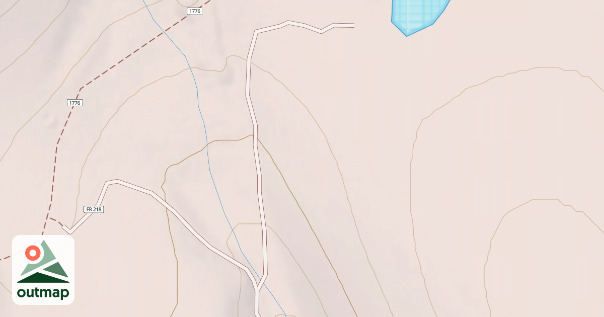 Map of DRY LAKE SPUR
