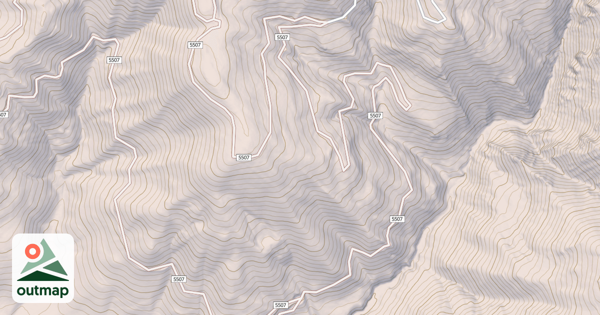 Map of BUTLER SADDLE