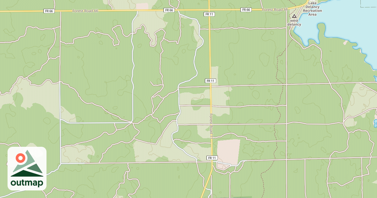 Map of USFS Motor Vehicle Use Map Roads {0B454CD6-B266-4DF9-9A74-2F81BD32DAE7}
