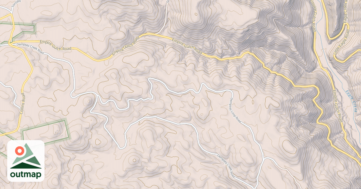 Map of Empire Gulch Snowmobile