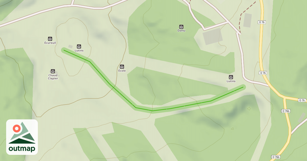 Map of Lapiaz