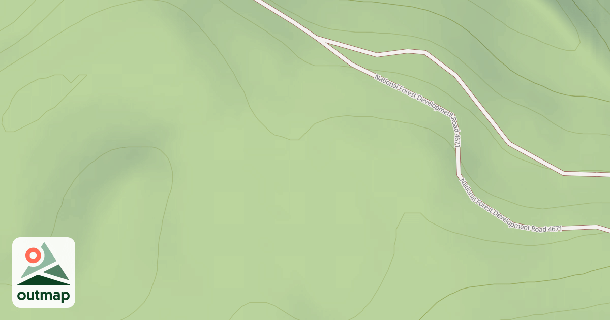 Map of BLUE CR RIDGE A