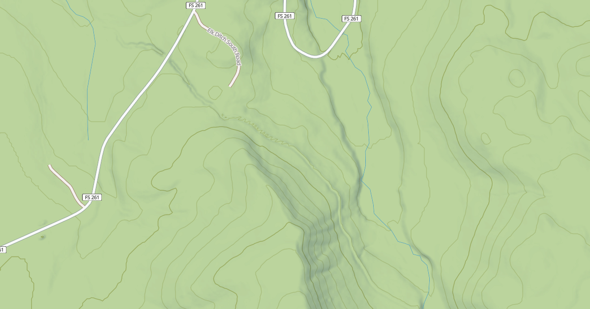 Map preview of ELK DITCH SOUTH