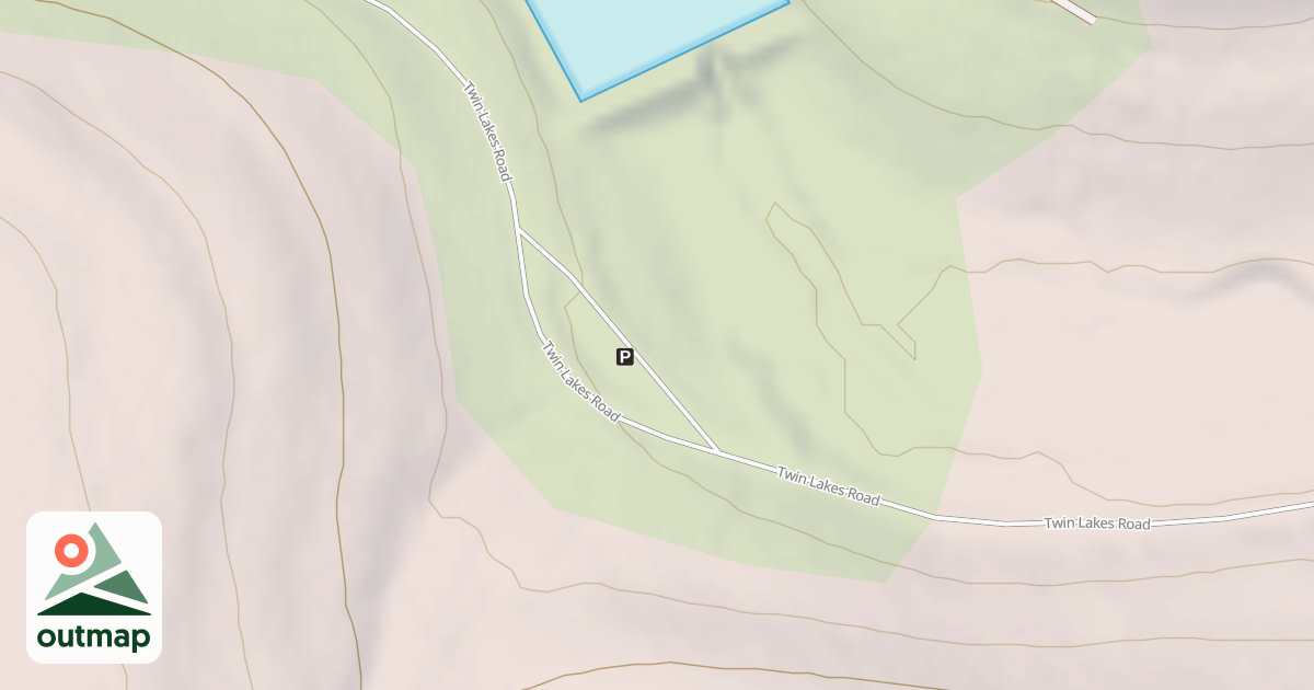 Map of LOWER TWIN LAKES