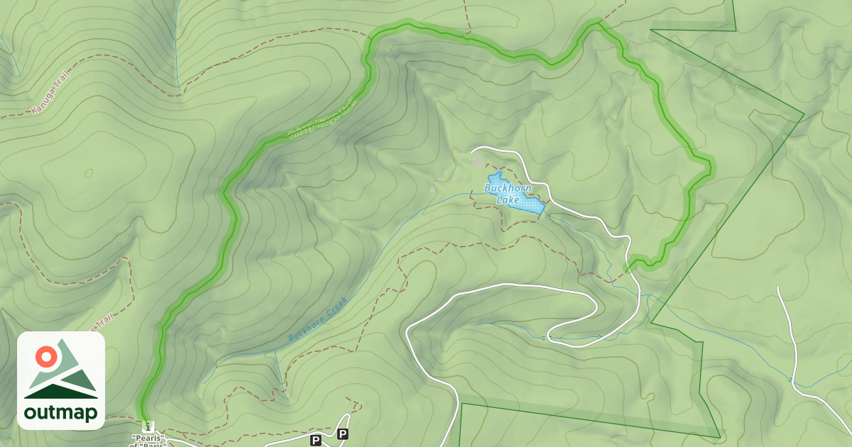 Map of Brissy Ridge Trail