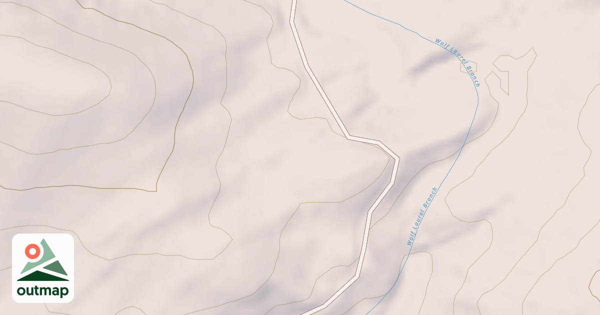 Map of WOLF LAUREL HUNTER CAMP