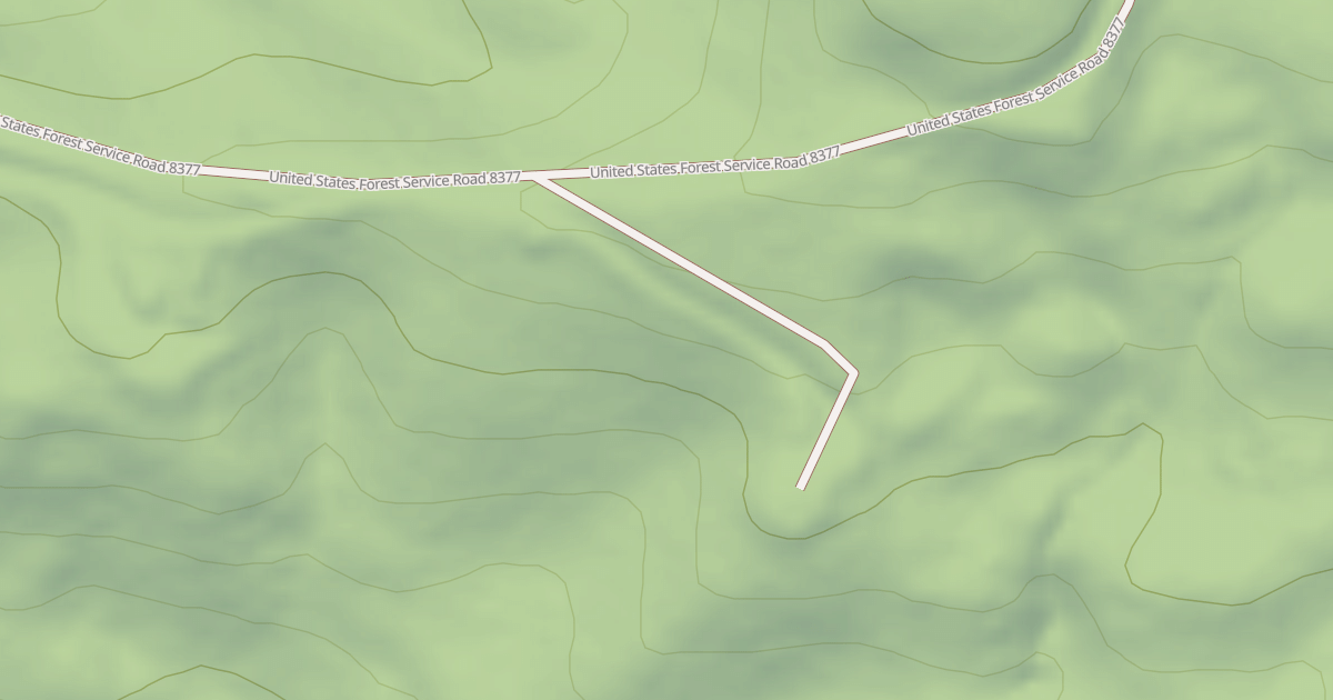 Map preview of USFS National Forest System Roads {9AC87488-C771-4783-8388-DEE42F0B5B76}