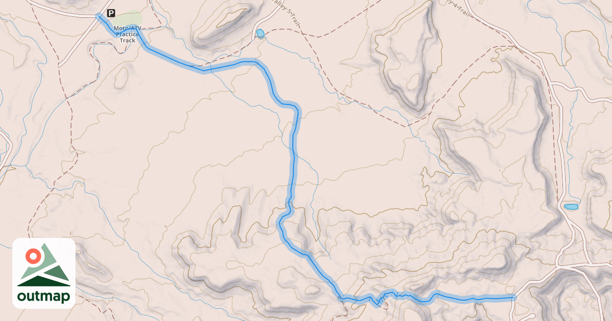 Map of Rabbit Valley 4 Trail