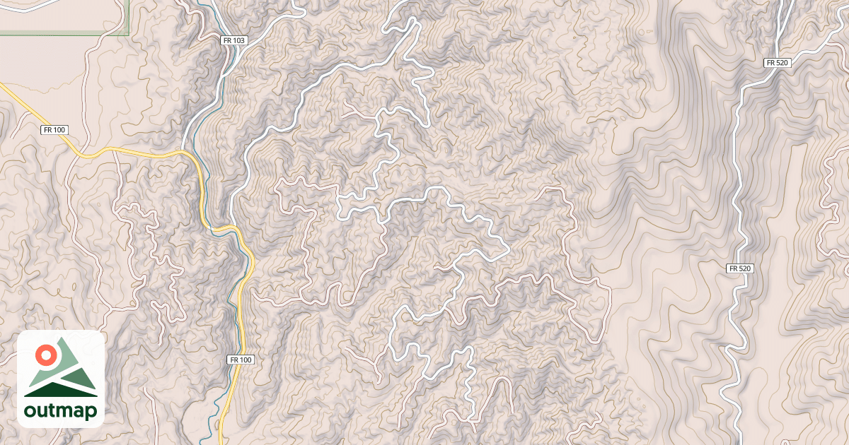 Map of CHAMOOK RIDGE