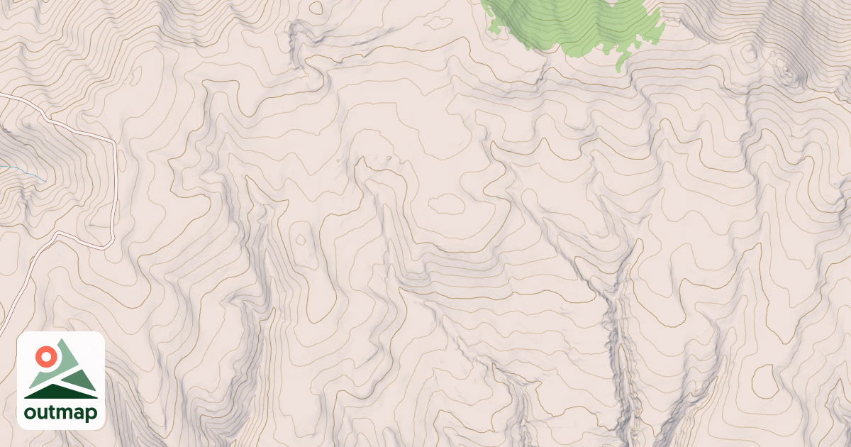 Map of ODELL MOUNTAIN