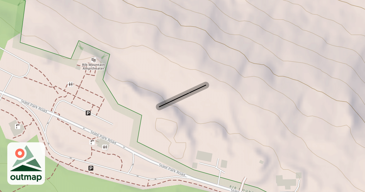 Map of Caroline's Couloir