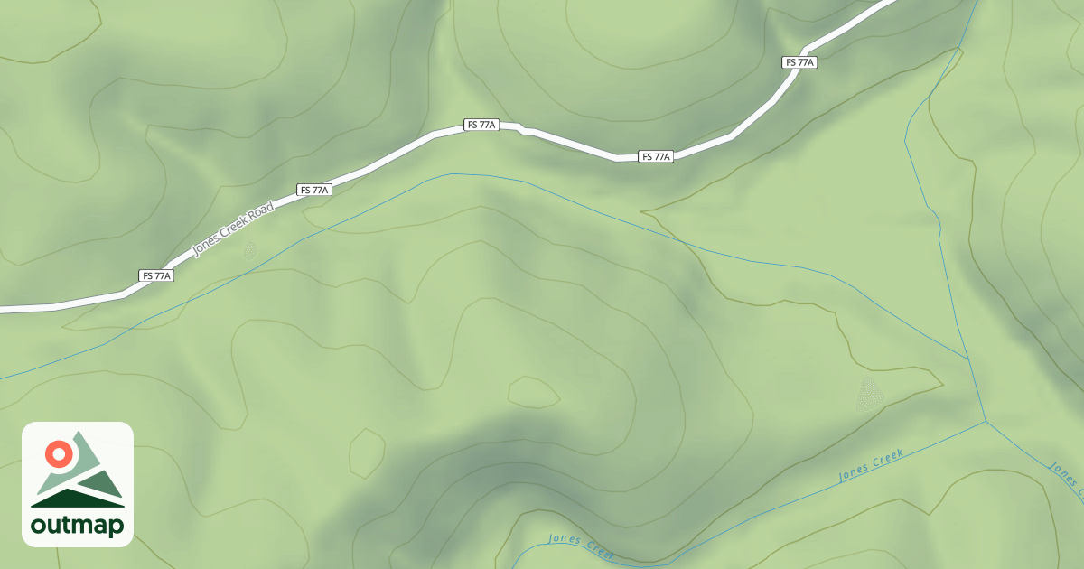Map of W. JONES SPUR