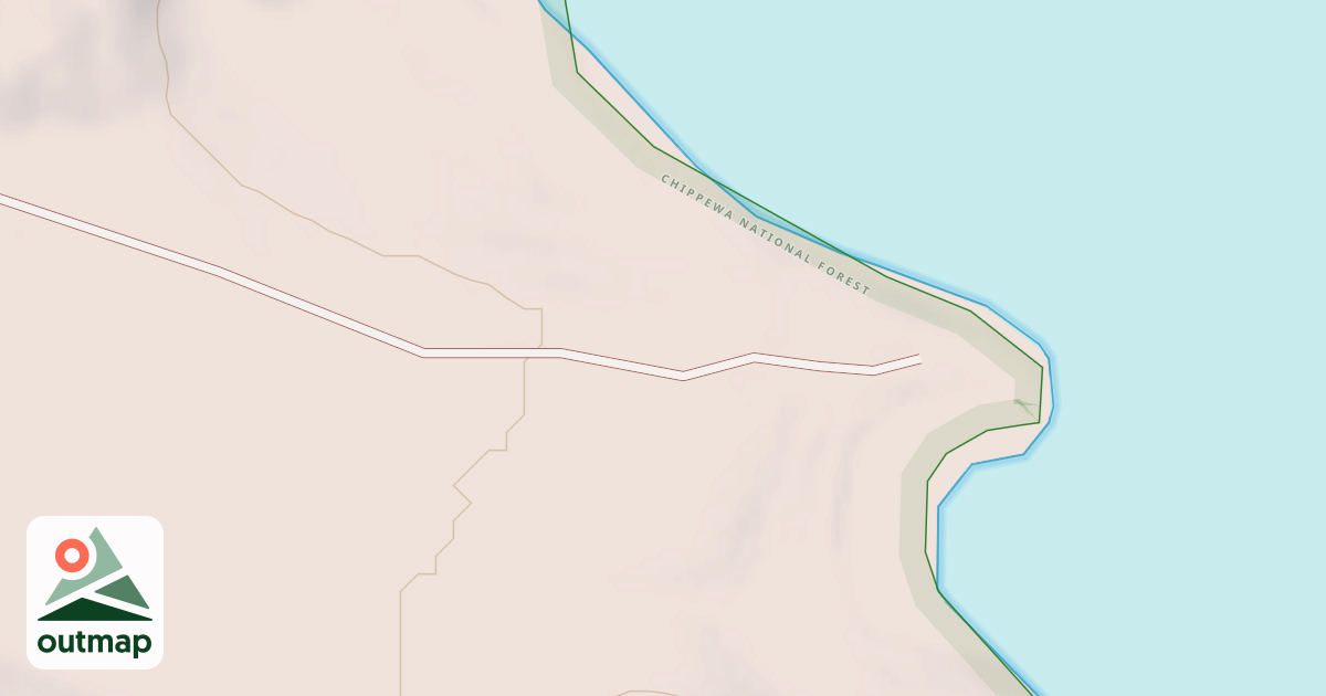 Map of BASS LAKE DISPERSED BOAT ACCES