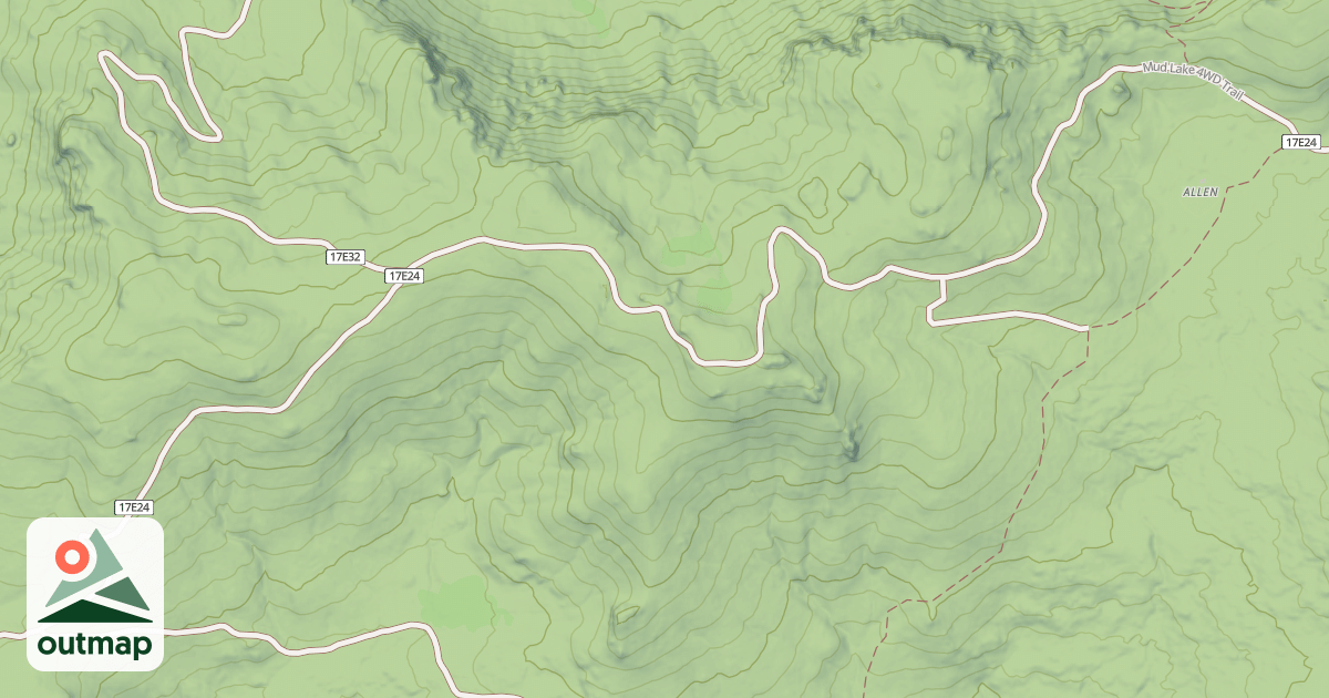 Map of MUD LAKE 4WD
