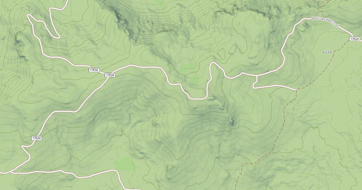 Map preview of MUD LAKE 4WD